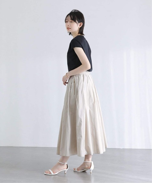 La TOTALITE(ラトータリテ)の「《追加》【洗える】接触冷感スムースハイネックプルオーバー(Tシャツ/カットソー・レディース・チャコールグレー/ホワイト/ブラウン/ブラック・FREE)」の7枚目の写真