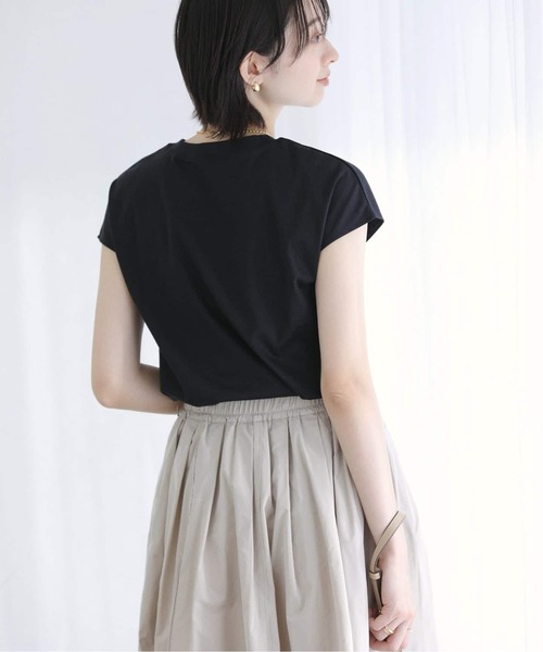 La TOTALITE(ラトータリテ)の「《追加》【洗える】接触冷感スムースハイネックプルオーバー(Tシャツ/カットソー・レディース・チャコールグレー/ホワイト/ブラウン/ブラック・FREE)」の11枚目の写真