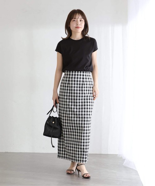 La TOTALITE(ラトータリテ)の「《追加》【洗える】接触冷感スムースハイネックプルオーバー(Tシャツ/カットソー・レディース・チャコールグレー/ホワイト/ブラウン/ブラック・FREE)」の12枚目の写真