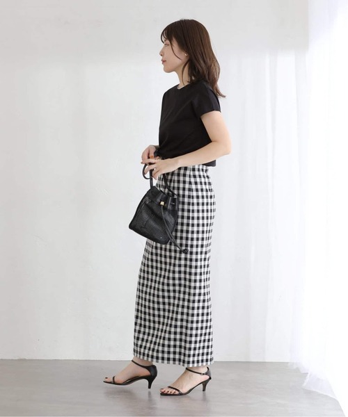 La TOTALITE(ラトータリテ)の「《追加》【洗える】接触冷感スムースハイネックプルオーバー(Tシャツ/カットソー・レディース・チャコールグレー/ホワイト/ブラウン/ブラック・FREE)」の13枚目の写真