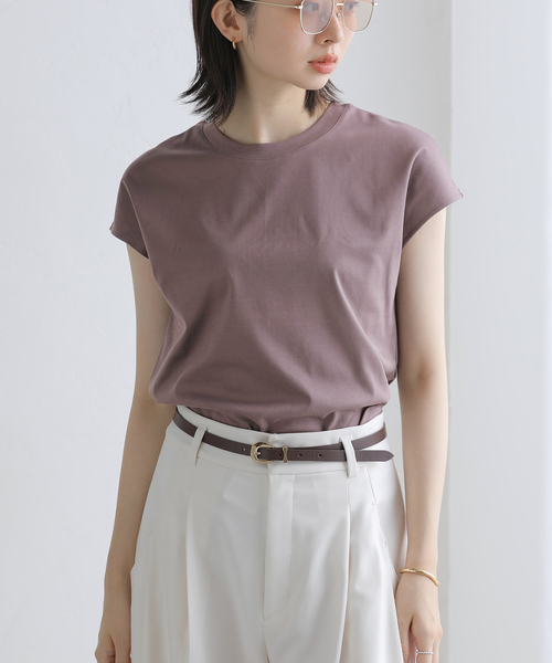 La TOTALITE(ラトータリテ)の「《追加》【洗える】接触冷感スムースハイネックプルオーバー(Tシャツ/カットソー・レディース・チャコールグレー/ホワイト/ブラウン/ブラック・FREE)」の18枚目の写真