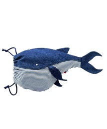 DOUBLE JAPAN（ダブルジャパン）の「DOUBLE JAPAN/ダブルジャパン【日本製】海の生き物シリーズ　クジラのきんちゃく袋（その他小物）」