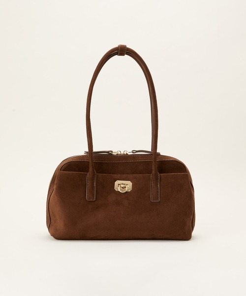 LE VERNIS(ル・ベルニ)の「LE VERNIS(ル・ベルニ)Wide boston bag S(ボストンバッグ・レディース・ブラック/ブラウン/ベージュ・FREE)」の2枚目の写真