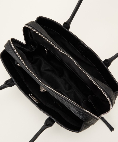 LE VERNIS(ル・ベルニ)の「LE VERNIS(ル・ベルニ)Wide boston bag S(ボストンバッグ・レディース・ブラック/ブラウン/ベージュ・FREE)」の7枚目の写真