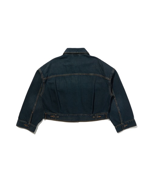 Levi's(リーバイス)の「Levi's/リーバイス ルーズ クロップド トラッカージャケット(デニムジャケット・レディース・ダークインディゴブルー・M/S/XS)」の5枚目の写真