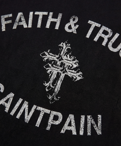 SAINTPAIN(セイントペイン)の「SPフェイスアンドトラストヘビーウェイトリンガーTシャツブラック(Tシャツ/カットソー・レディース・その他・MEDIUM/LARGE)」の3枚目の写真