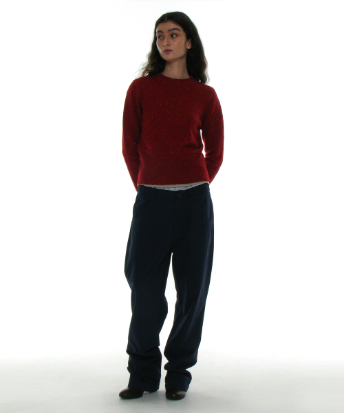 PARTIMENTO WOMEN(パルティメントウィメン)の「グラデーションワイドリップニットクルーネック_レッド(ニット/セーター・レディース・その他・SMALL/MEDIUM)」の6枚目の写真