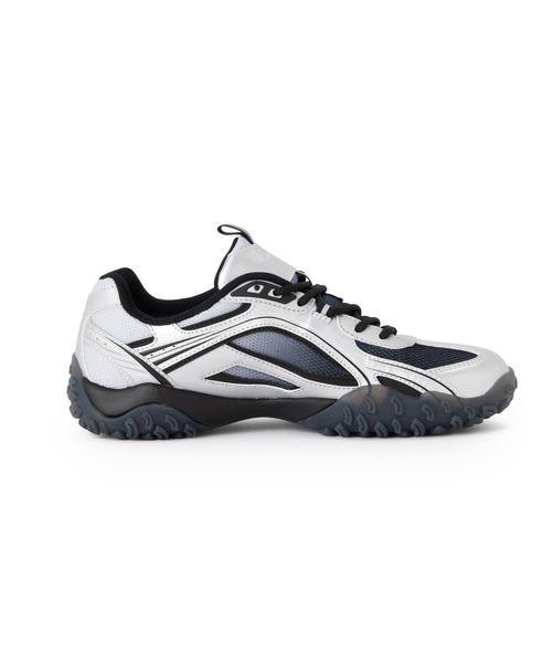 FILA（フィラ）の「FILA ECHAPPE MS GD / フィラエシャッペエムエスジーディー（スニーカー・レディース・ブラック×シルバー・25.0cm/25.5cm/26.0cm/23.0cm/23.5cm/24.0cm/24.5cm）」の5枚目の写真