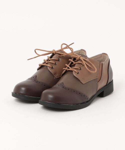 Piedi Nudi(ピエディヌーディ)の「BCC マニッシュ オックスフォードシューズ(ドレスシューズ・レディース・ダークブラウン/ブラック・M/S/L/LL)」の1枚目の写真