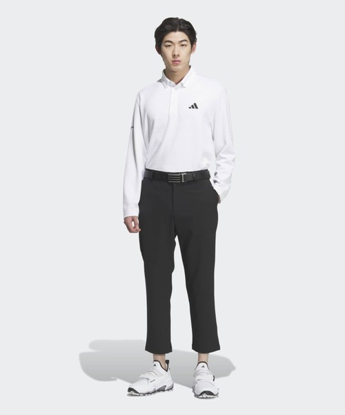 adidas(アディダス)の「モノグラム長袖ポロシャツ【adidas Golf/アディダスゴルフ】(ポロシャツ・メンズ・ホワイト・LARGE/MEDIUM/3XL/SMALL/X-LARGE/XX-LARGE)」の4枚目の写真