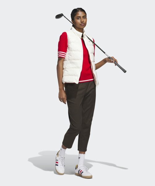 adidas(アディダス)の「オリジナルスゴルフ Originals ニット ポロ【adidas Golf/アディダスゴルフ】(ポロシャツ・レディース・レッド系その他・XX-LARGE/LARGE/MEDIUM/SMALL/X-LARGE/X-SMALL)」の3枚目の写真