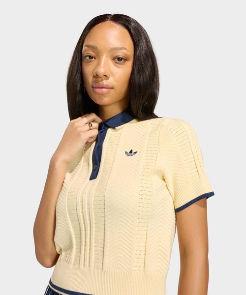 ケーブル ニット カリ Tシャツポロ / アディダスオリジナルス adidas
