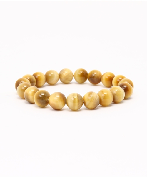 【岩座】ゴールデンタイガーアイブレスレット/腕輪数珠 10mm玉天然石 3A（ブレスレット）｜岩座 IWAKURA（イワクラ） 6,380円