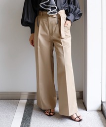 ベルト付きチノワイドパンツ
