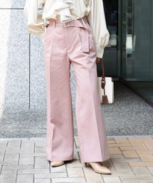 ベルト付きチノワイドパンツ