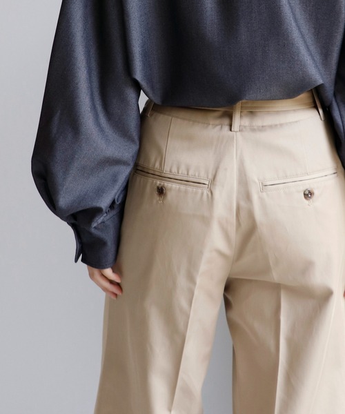 Sirin（シリン）の「ベルト付きチノワイドパンツ（チノパンツ・レディース・ブラウン/ベージュ/ピンク・S/XS）」の10枚目の写真