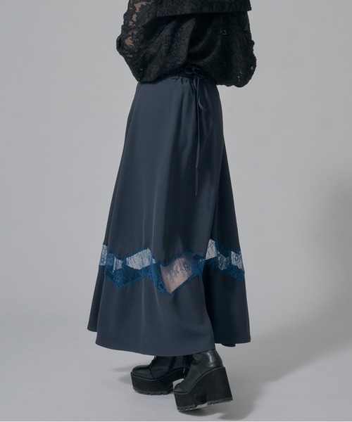 セール】ラッフルミディスカート / Ruffle Midi Skirt（スカート）｜LE
