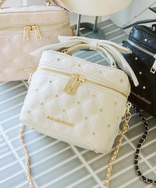 JILL by JILL STUART(ジルバイジルスチュアート)の「リボンハンドルバニティ(ショルダーバッグ・レディース・ブラック/ホワイト/ピンク・FREE)」の6枚目の写真
