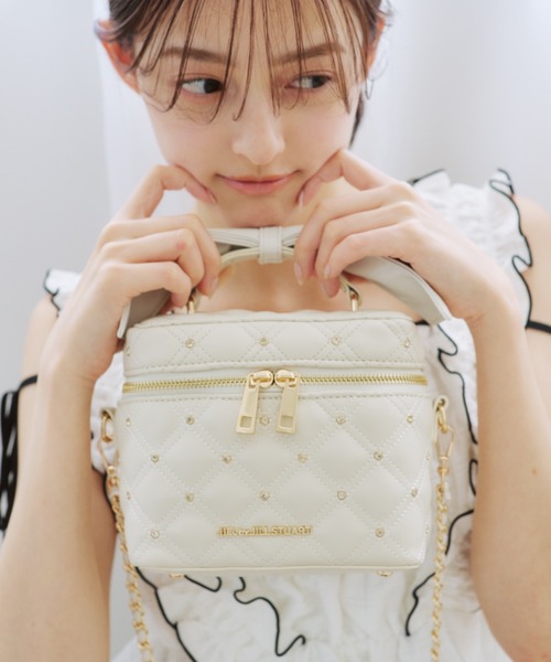 JILL by JILL STUART(ジルバイジルスチュアート)の「リボンハンドルバニティ(ショルダーバッグ・レディース・ブラック/ホワイト/ピンク・FREE)」の7枚目の写真