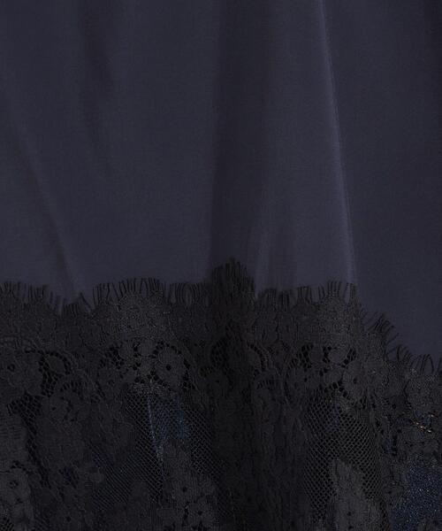 OPAQUE.CLIP（オペークドットクリップ）の「裾レース マットサテンキャミ【洗濯機OK】（シャツ/ブラウス・レディース・ネイビー/ブラウン系その他・00）」の11枚目の写真