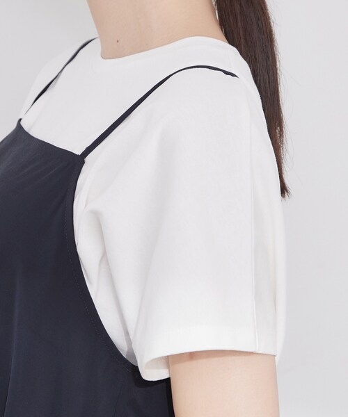 OPAQUE.CLIP（オペークドットクリップ）の「裾レース マットサテンキャミ【洗濯機OK】（シャツ/ブラウス・レディース・ネイビー/ブラウン系その他・00）」の16枚目の写真