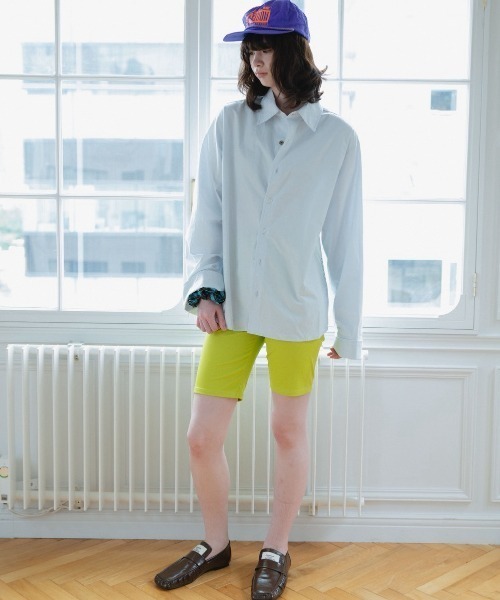 common gull products.(コモンガルプロダクツ)の「褪せたダブルカフスシャツ(シャツ/ブラウス・レディース・ダークブラウン系/ベージュ系/ライトブルー・SMALL/LARGE/MEDIUM)」の16枚目の写真