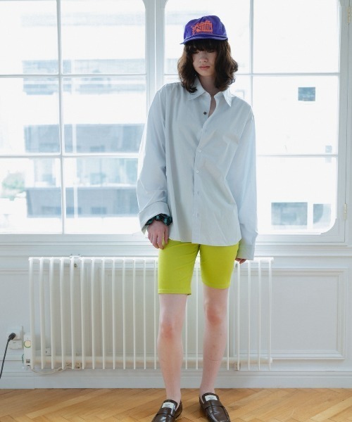 common gull products.(コモンガルプロダクツ)の「褪せたダブルカフスシャツ(シャツ/ブラウス・レディース・ダークブラウン系/ベージュ系/ライトブルー・SMALL/LARGE/MEDIUM)」の6枚目の写真