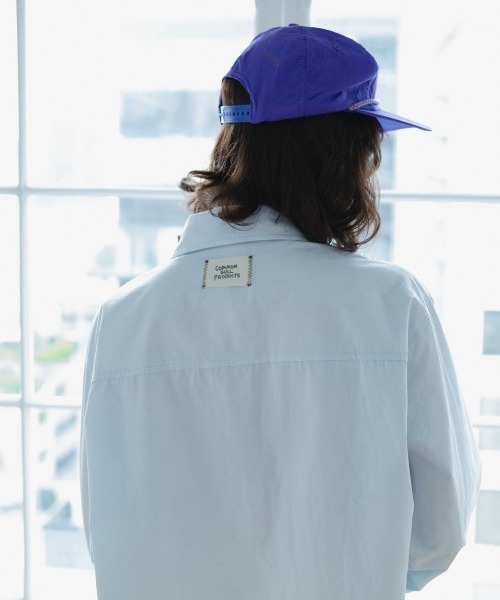 common gull products.(コモンガルプロダクツ)の「褪せたダブルカフスシャツ(シャツ/ブラウス・レディース・ダークブラウン系/ベージュ系/ライトブルー・SMALL/LARGE/MEDIUM)」の10枚目の写真