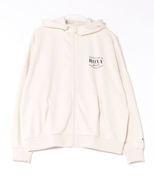 ROXY(ロキシー)の「ROXY JIVY ZIP HOODIE ロゴジップフーディ スウェットパーカー 【2026年秋冬モデル】(パーカー・レディース・ブラウン/ベージュ/ブラック系その他・LARGE/MEDIUM/SMALL)」の3枚目の写真