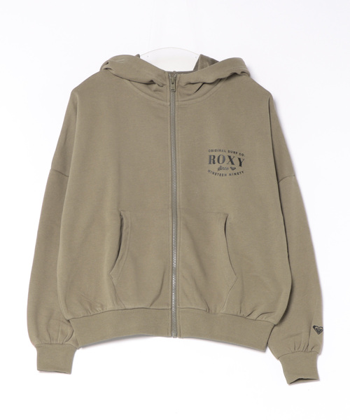 ROXY(ロキシー)の「ROXY JIVY ZIP HOODIE ロゴジップフーディ スウェットパーカー 【2026年秋冬モデル】(パーカー・レディース・ブラウン/ベージュ/ブラック系その他・LARGE/MEDIUM/SMALL)」の2枚目の写真