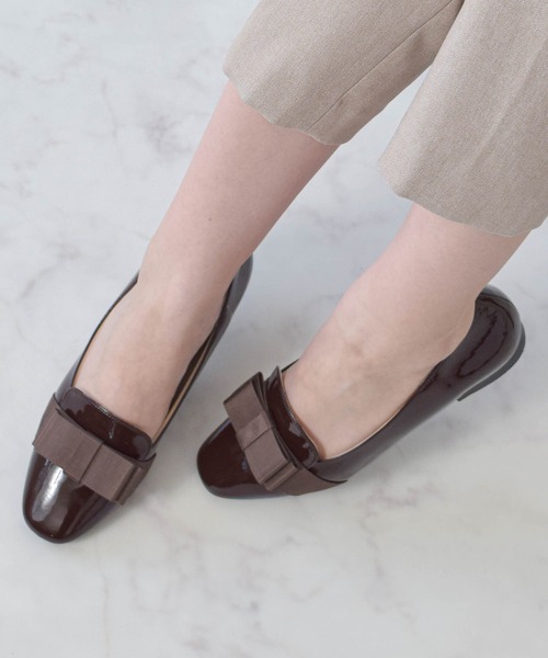 Bridget Birkin(ブリジットバーキン)の「【Bridget Birkin】グログランリボンレインシューズ(564027)(レインシューズ・レディース・ブラック/ブラウン・22.5/23/23.5/24/24.5)」の1枚目の写真