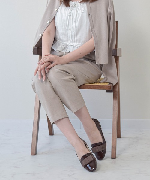 Bridget Birkin(ブリジットバーキン)の「【Bridget Birkin】グログランリボンレインシューズ(564027)(レインシューズ・レディース・ブラック/ブラウン・22.5/23/23.5/24/24.5)」の10枚目の写真