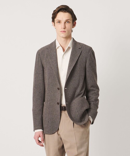 UNITED ARROWS(ユナイテッドアローズ)の「FORTEX ワッフル 2ボタン テーラードジャケット T―MODEL(テーラードジャケット・メンズ・モカ・L/M/XL/S)」の1枚目の写真