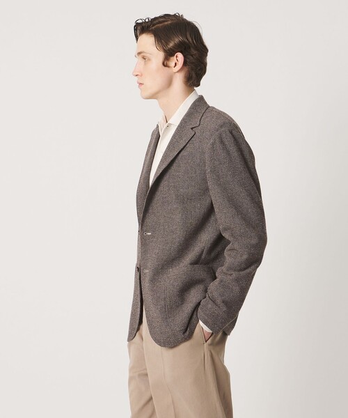 UNITED ARROWS(ユナイテッドアローズ)の「FORTEX ワッフル 2ボタン テーラードジャケット T―MODEL(テーラードジャケット・メンズ・モカ・L/M/XL/S)」の2枚目の写真