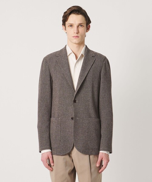 UNITED ARROWS(ユナイテッドアローズ)の「FORTEX ワッフル 2ボタン テーラードジャケット T―MODEL(テーラードジャケット・メンズ・モカ・L/M/XL/S)」の4枚目の写真