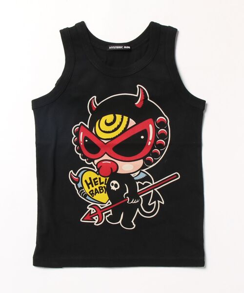 HYSTERIC MINI(ヒステリックミニ)の「DEVILKIN 羽付き タンクトップ(タンクトップ・キッズ・ホワイト/ブラック/レッド・110/100/120)」の2枚目の写真