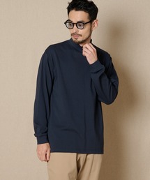 モックネック 長袖Tシャツ