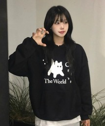 ◇CATSAVETHEWORLD◇ブランド直輸入正規品/ピクセルアートフーディ Pixel art hoodie (2Color)