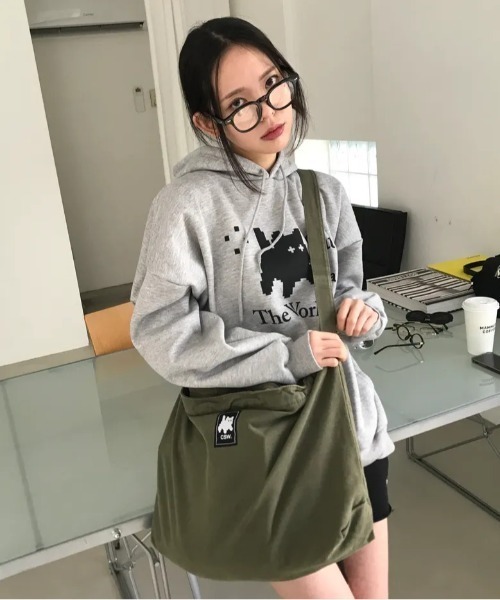 CATSAVETHEWORLD（キャットセーブザワールド）の「◇CATSAVETHEWORLD◇ブランド直輸入正規品/ピクセルアートフーディ Pixel art hoodie (2Color)（パーカー・レディース・グレー/ブラック・FREE）」の11枚目の写真