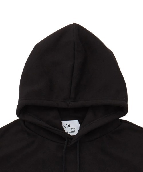 CATSAVETHEWORLD（キャットセーブザワールド）の「◇CATSAVETHEWORLD◇ブランド直輸入正規品/ピクセルアートフーディ Pixel art hoodie (2Color)（パーカー・レディース・グレー/ブラック・FREE）」の3枚目の写真