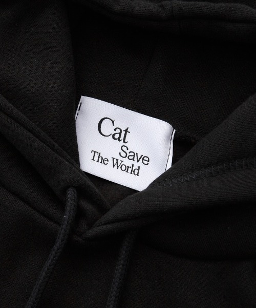 CATSAVETHEWORLD（キャットセーブザワールド）の「◇CATSAVETHEWORLD◇ブランド直輸入正規品/ピクセルアートフーディ Pixel art hoodie (2Color)（パーカー・レディース・グレー/ブラック・FREE）」の4枚目の写真