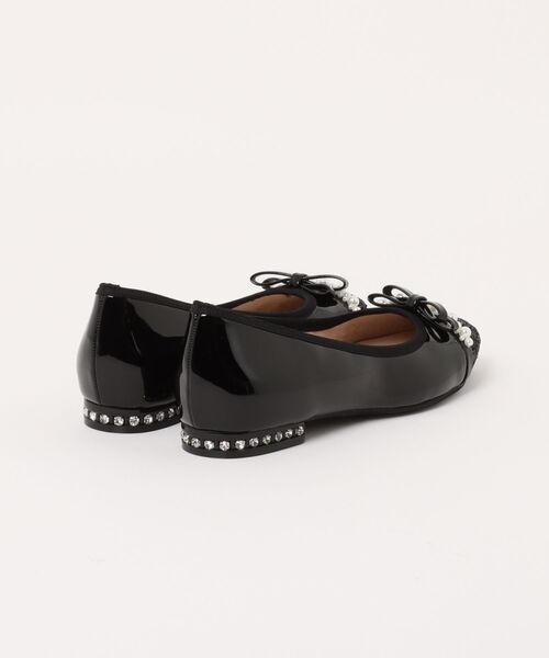Bridget Birkin(ブリジットバーキン)の「【Bridget Birkin】グリッターパールリボンフラットシューズ(561530)(パンプス・レディース・ブラック系その他/グレー/ブラック・24/24.5/23.5/23/22.5)」の4枚目の写真