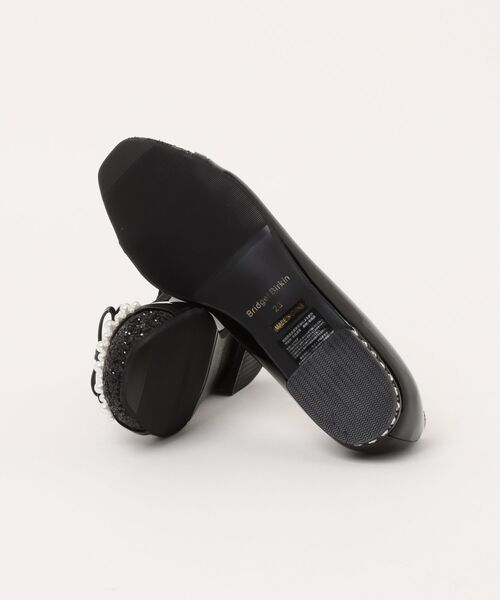 Bridget Birkin(ブリジットバーキン)の「【Bridget Birkin】グリッターパールリボンフラットシューズ(561530)(パンプス・レディース・ブラック系その他/グレー/ブラック・24/24.5/23.5/23/22.5)」の5枚目の写真