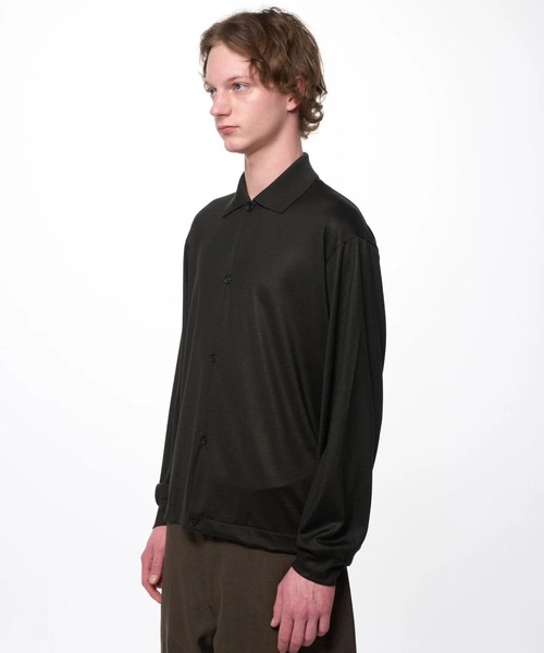 markaware(マーカウェア)の「【marka】SHIRT CARDIGAN(カーディガン/ボレロ・メンズ・ダークブラウン/レッド/オリーブ・1/2)」の5枚目の写真