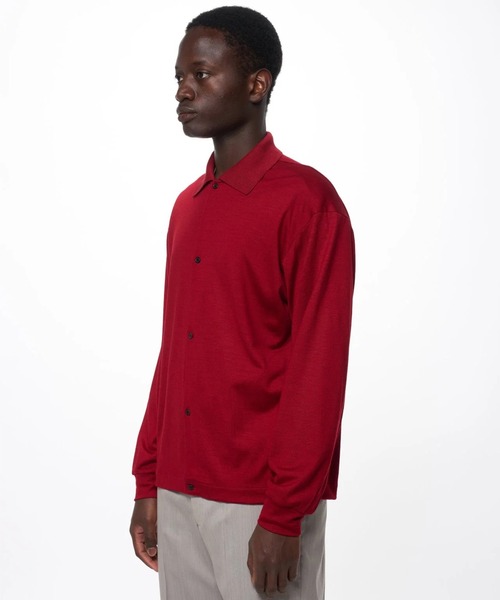 markaware(マーカウェア)の「【marka】SHIRT CARDIGAN(カーディガン/ボレロ・メンズ・ダークブラウン/レッド/オリーブ・1/2)」の10枚目の写真