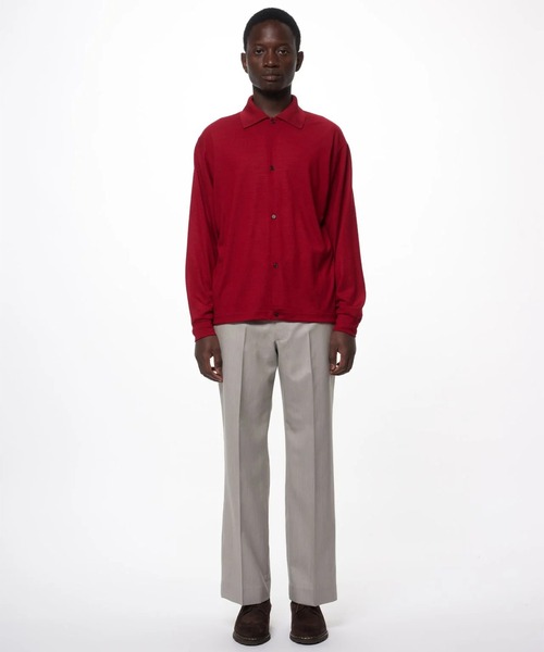 markaware(マーカウェア)の「【marka】SHIRT CARDIGAN(カーディガン/ボレロ・メンズ・ダークブラウン/レッド/オリーブ・1/2)」の12枚目の写真