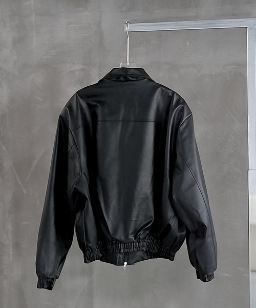 WESTBOY(ウエストボーイ)の「Y2K シングルライダース エコレザージャケット WO26W8OT01(ライダースジャケット・メンズ・ブラック・XL/L)」の13枚目の写真
