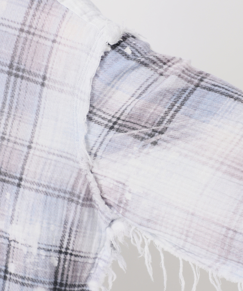 R13(アールサーティーン)の「【R13/アールサーティーン】SHREDDED SEAM DROP NECK SHIRT(シャツ/ブラウス・レディース・スカイブルー・FREE)」の16枚目の写真