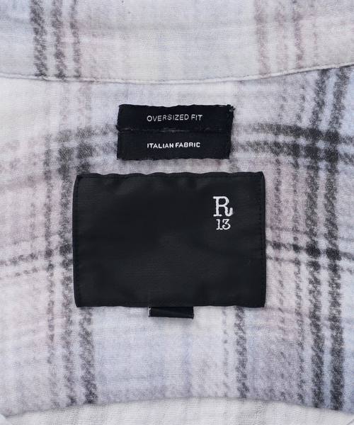 R13(アールサーティーン)の「【R13/アールサーティーン】SHREDDED SEAM DROP NECK SHIRT(シャツ/ブラウス・レディース・スカイブルー・FREE)」の18枚目の写真