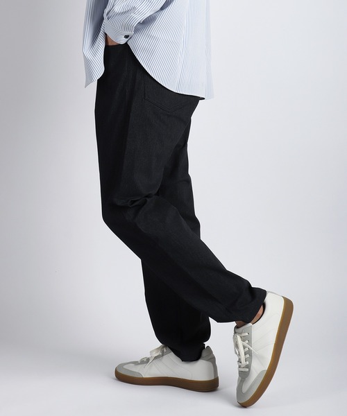 WESTSEA(ウエストシー)の「薄手 裏起毛 メガストレッチパンツ ストレートパンツ バックシャーリング 5ポケット(その他パンツ・メンズ・チャコール/グレー・M/LL/L)」の7枚目の写真